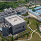 aerial view of lab buildings